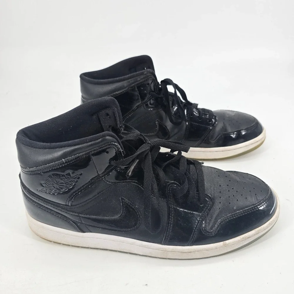 Jordan Air Jordan 1 Mid Mens 12 Sneakers Black Dark Concord White DV1308-004